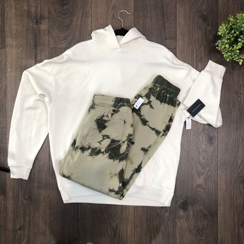 Men's Women’s AutumnWinter PatternCasual Two-PieceSet HoodedSweatshirt Pants Set - Picture 9 of 16